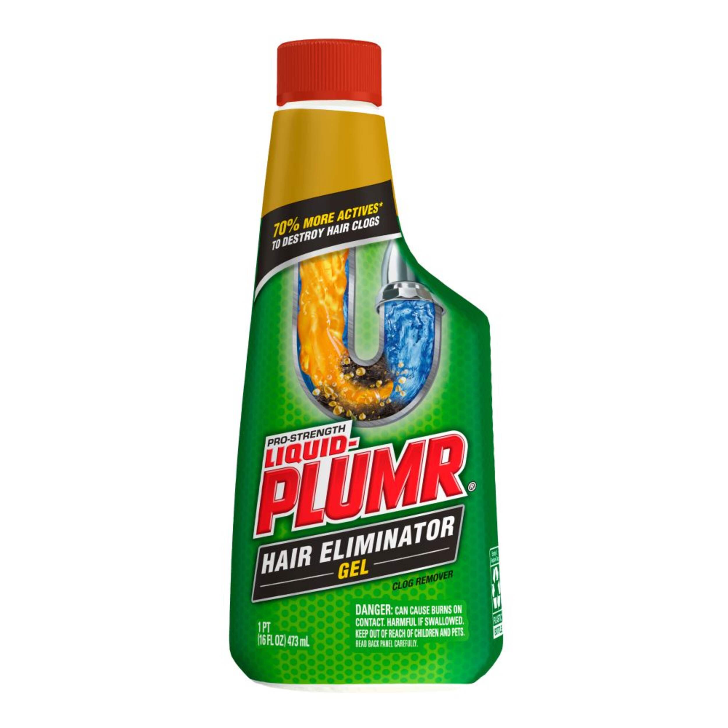 Liquid-Plumr Pro Strength Hair Clog Remover, 473-mL Front_Flat