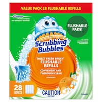 Scrubbing Bubbles Fresh Brush Toilet Cleaning Flushable Refills, Citrus Scent, 28-pk Front_Flat