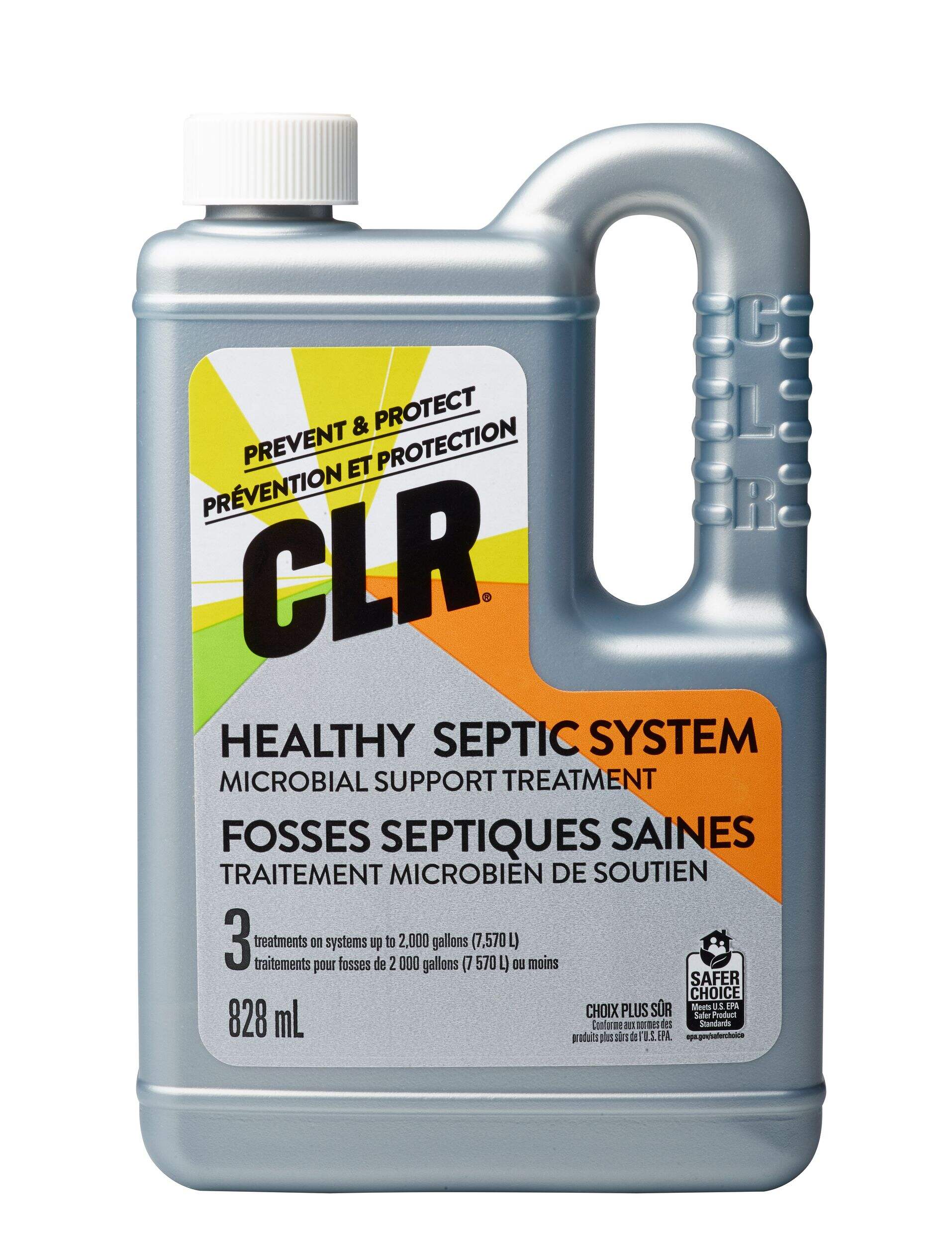 CLR Healthy Septic System Microbial Support Treatment, 828-mL Front_Flat
