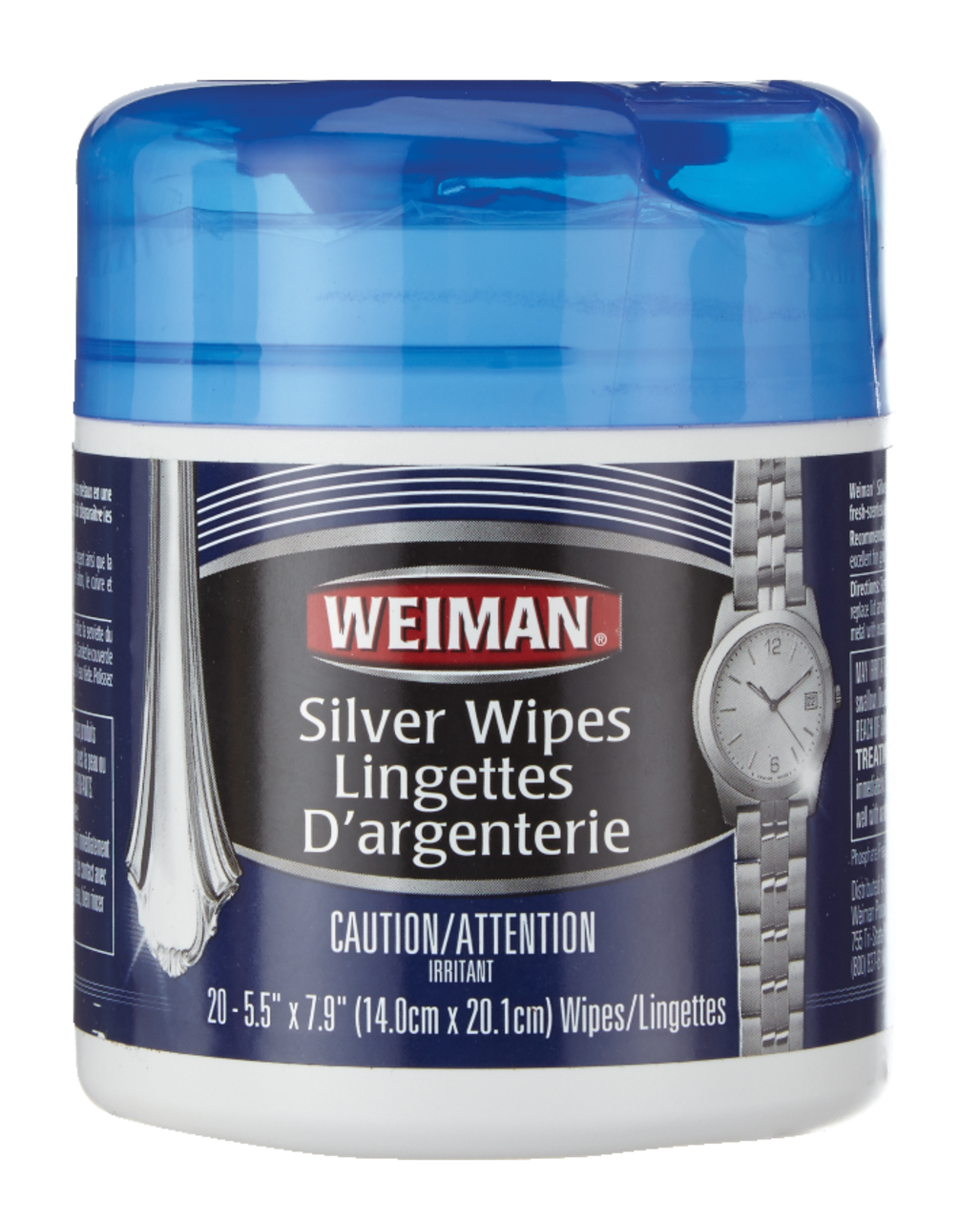 Weiman Silver Polish & Tarnish Remover 20 ct Cleaner Wipes (Pack of 2)