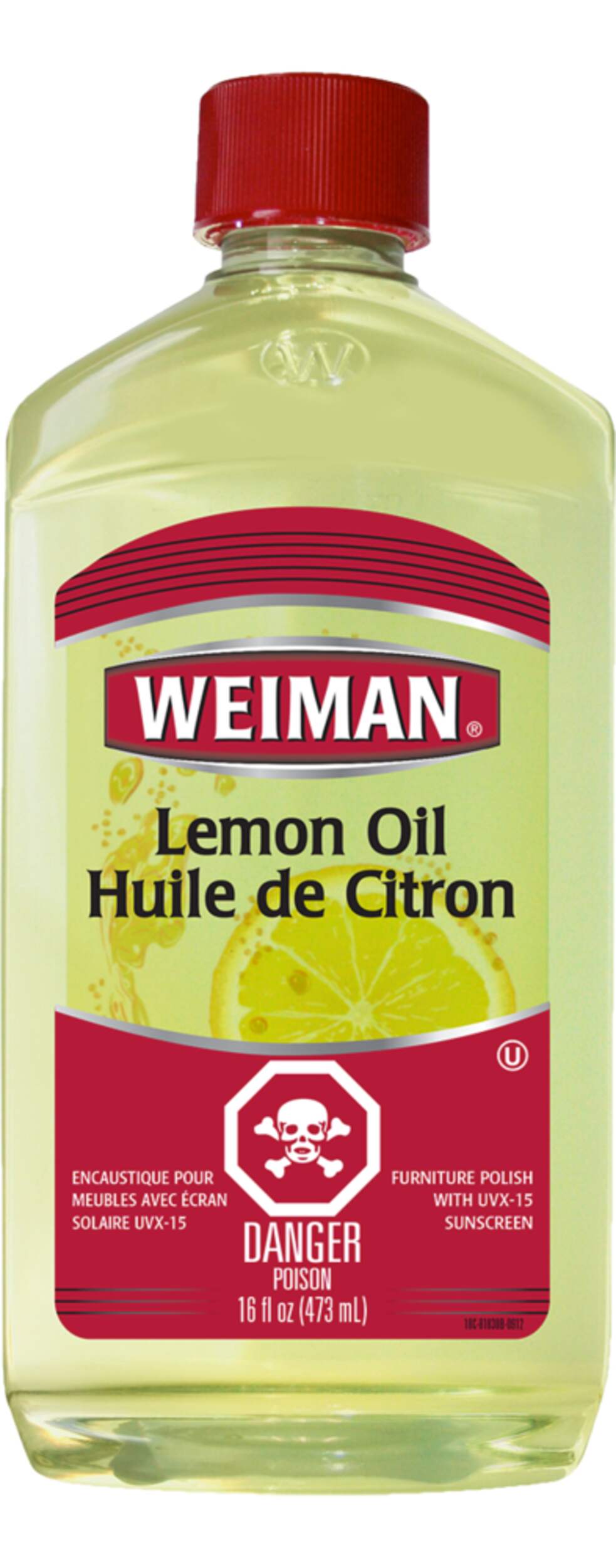 Weiman Lemon Oil Wood Furniture Polish, 473-mL Front_Flat