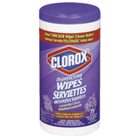 Clorox Disinfecting Lavender Wipes, 75-Pk Front_Elevated