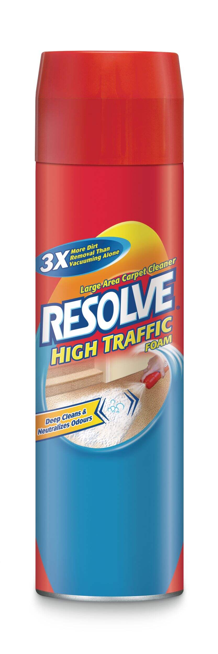 Resolve High Traffic Large Area Foam Carpet Cleaner, 623-g Front_Flat