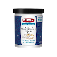 Nettoyant pour bijouterie de qualité avec pinceau Weiman, pour or, platine et diamants, 177 mL Front_Flat