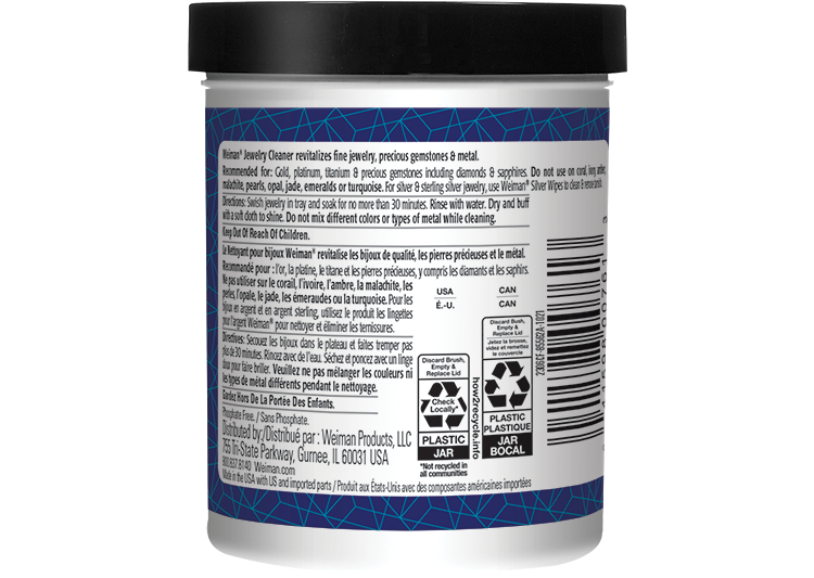 Weiman Fine Jewellery Cleaner with Brush, For Gold, Platinum and