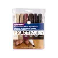 Rejuvenate Exact Match Wood Furniture and Floor Repair Markers, 6-pk