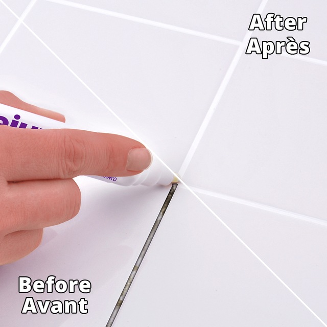 Rejuvenate Grout Renewer Pen/Marker, 2pk, White Canadian Tire