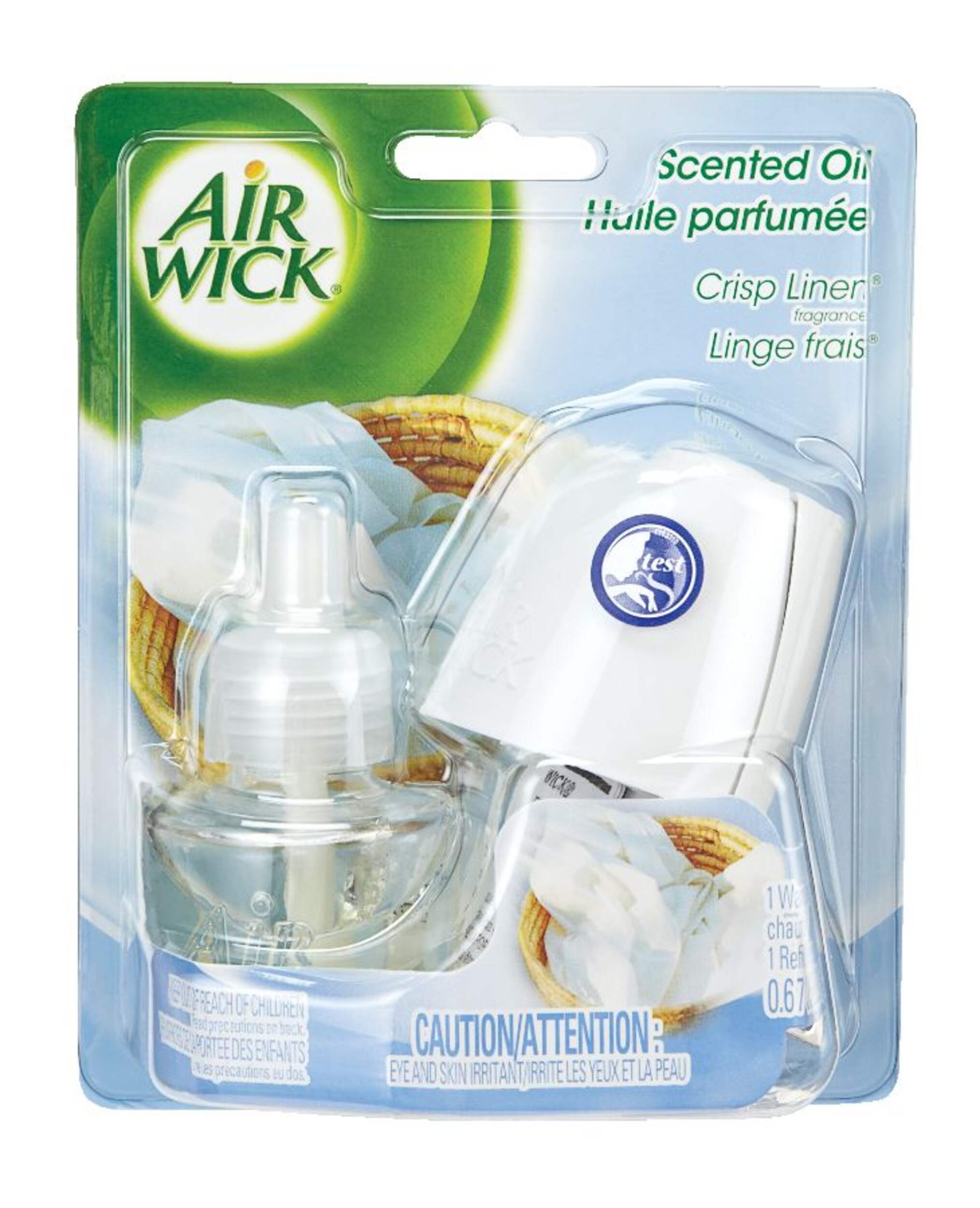 Air Wick Scented Oil Starter Kit, Crisp Linen Front_Flat
