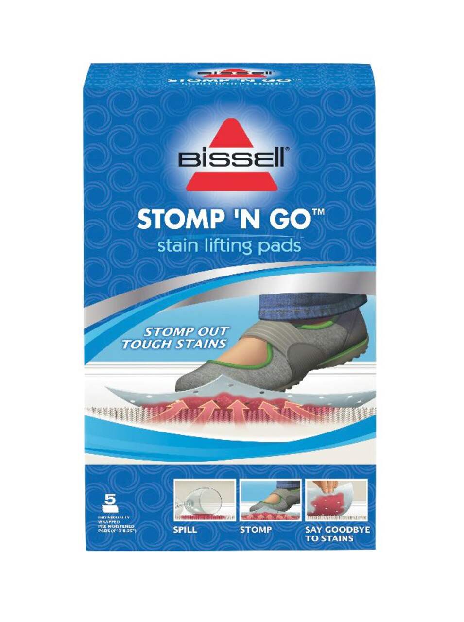 Bissell Stomp 'N Go Pet Stain Lifting Pads + Oxy Lot of 20 Pads Free  Shipping