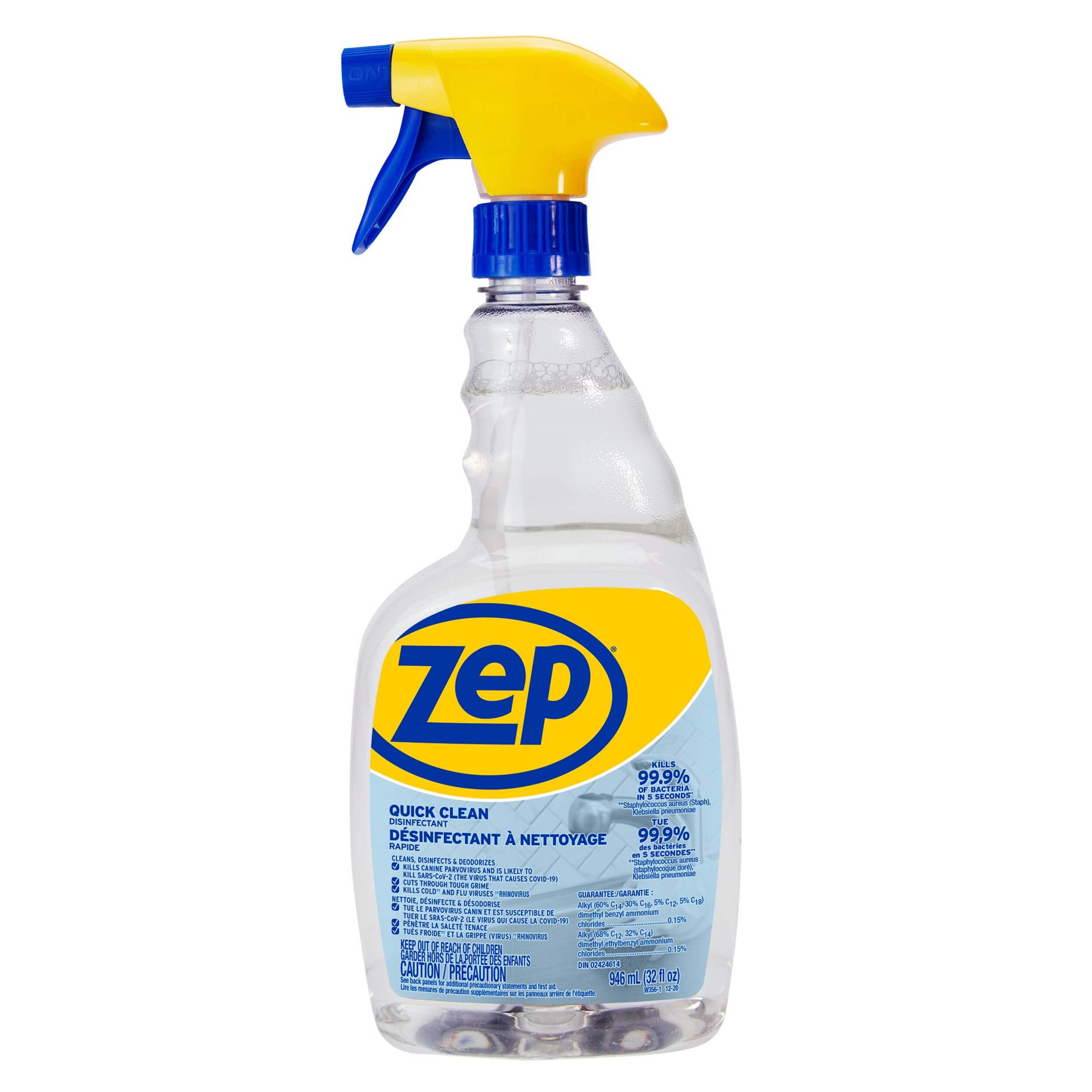 Zep Quick Clean Disinfectant, 946-mL Front_Flat