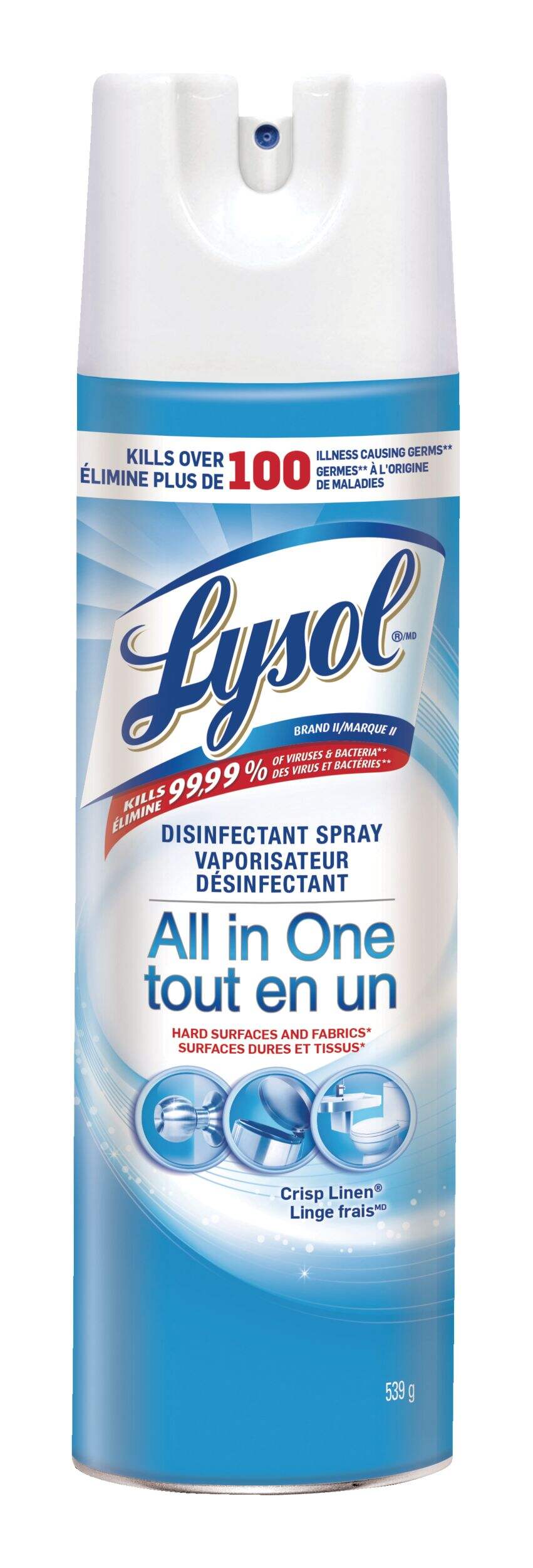 Lysol All-In-One Disinfectant Spray, 539-g, Assorted Scents Front_Flat