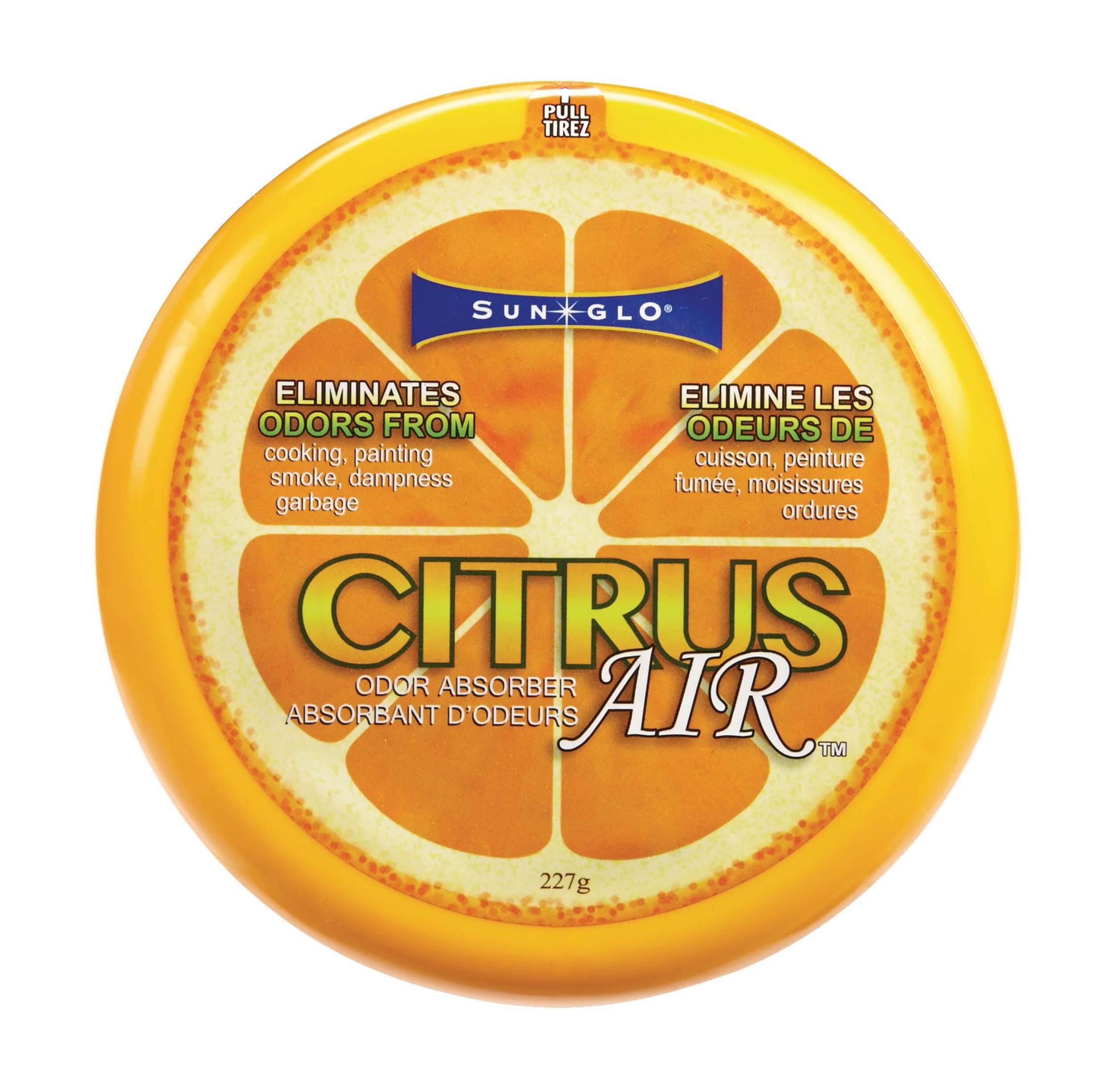 Sun Glo Citrus Air Odour Absorber, Citrus Scent, 227-g Front_Flat