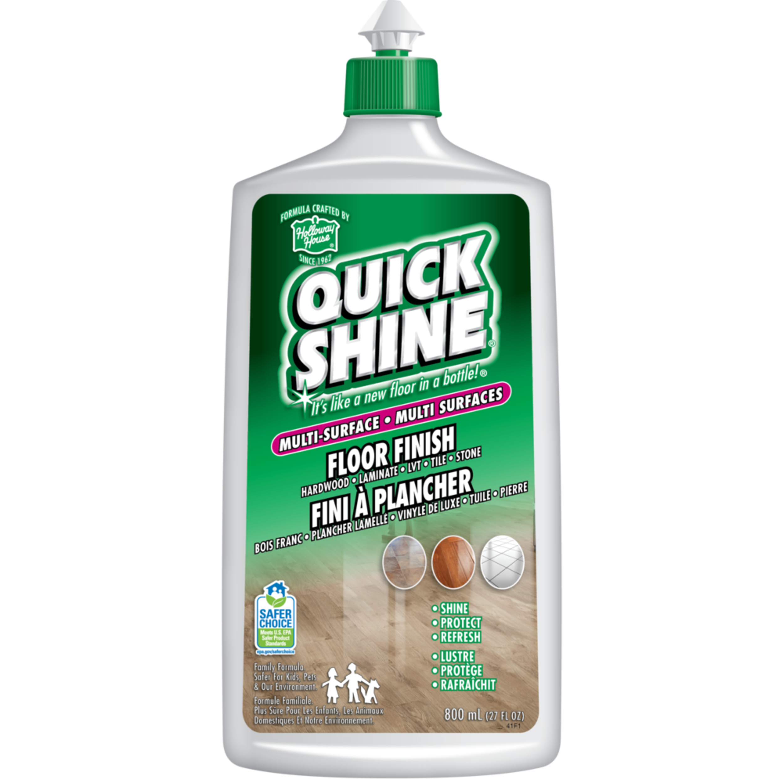 Quick Shine Multi-Surface Floor Finish, 800-mL Front_Flat