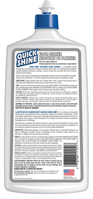 Quick Shine Multi Surface Floor Cleaner, How To Use Quick Shine Hardwood Floors