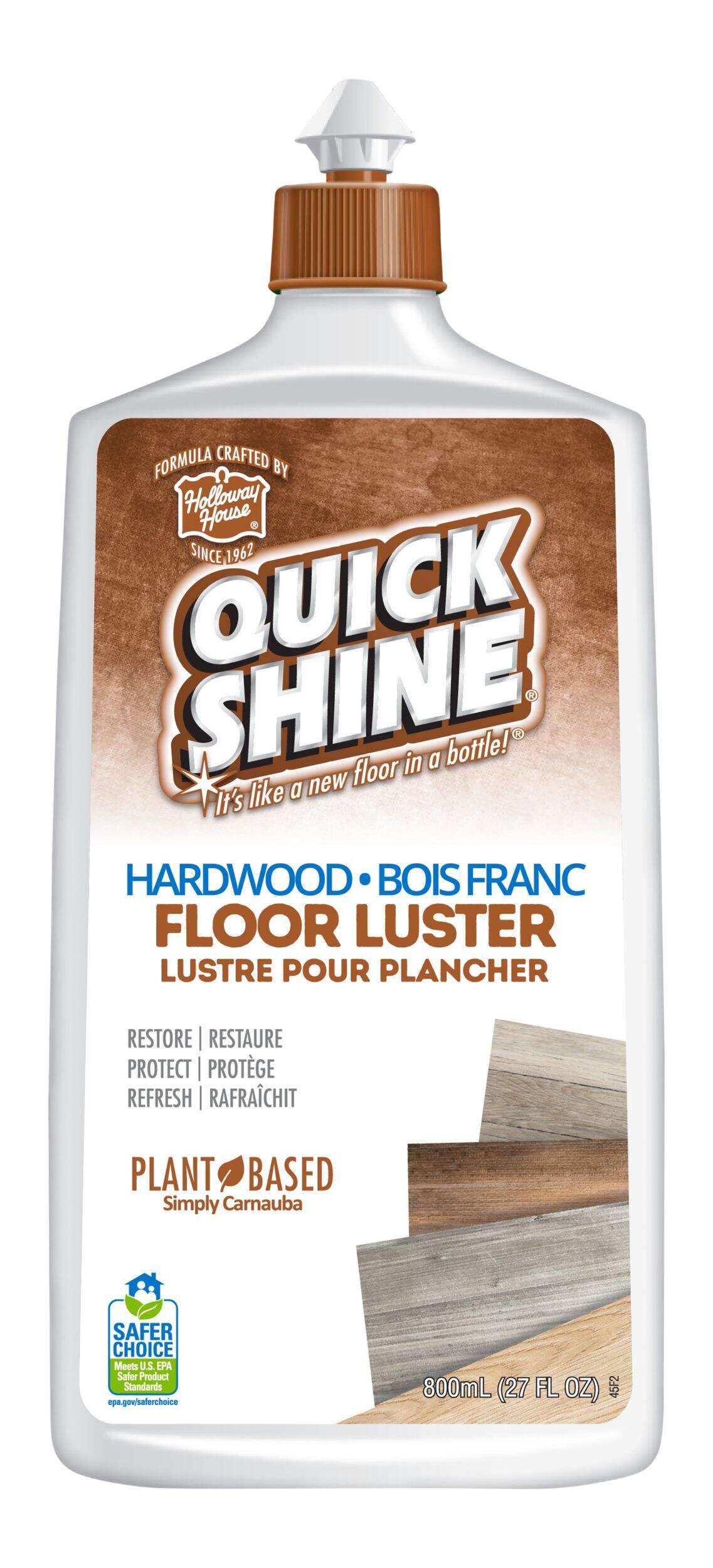 Quick Shine Hardwood Floor Luster, 800-mL Front_Flat