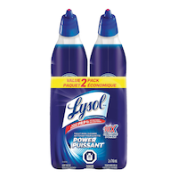 Lysol Power Disinfectant Toilet Bowl Cleaner, 2 x 710-mL