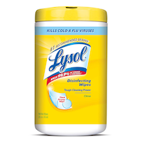 Lysol® Citrus Wipes, 110-pk Front_Flat