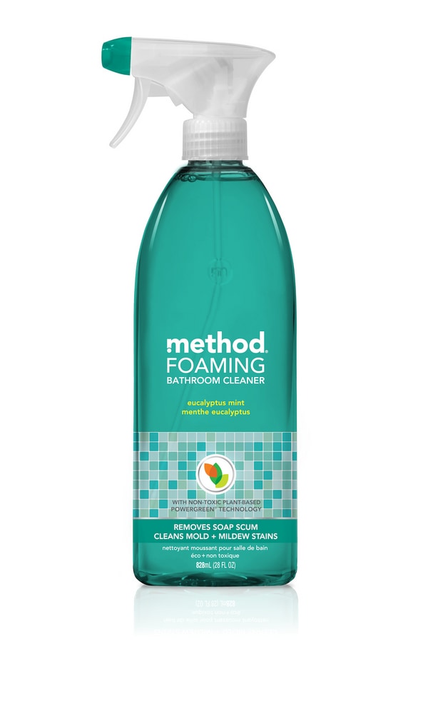 method Foaming Bathroom Cleaner Spray, Eucalyptus Mint, 828mL