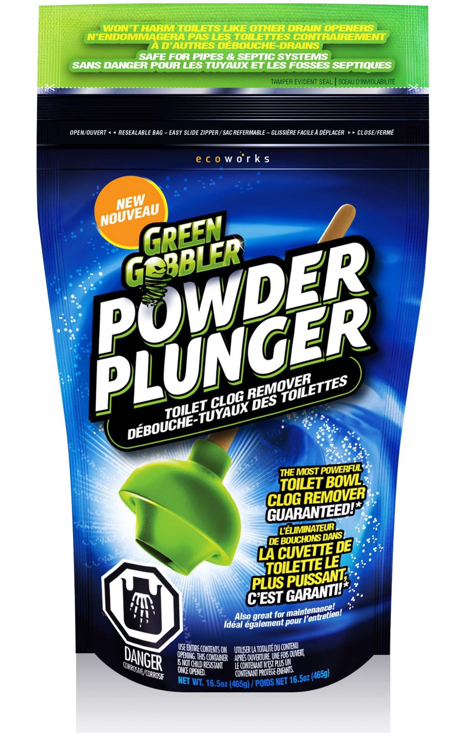 Green Gobbler Powder Plunger Front_Flat