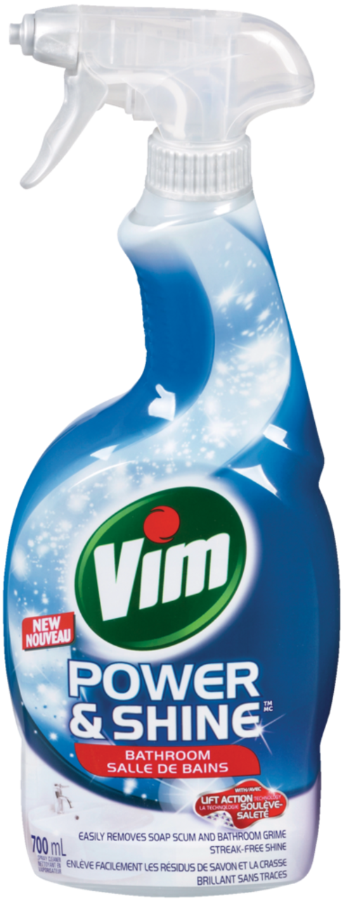 Vim Power & Shine Bathroom Cleaner Spray, 700-mL