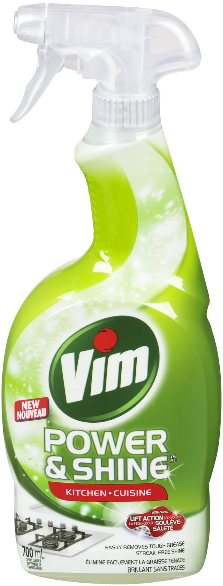 Vim Power & Shine Kitchen Cleaner Spray, 700-mL