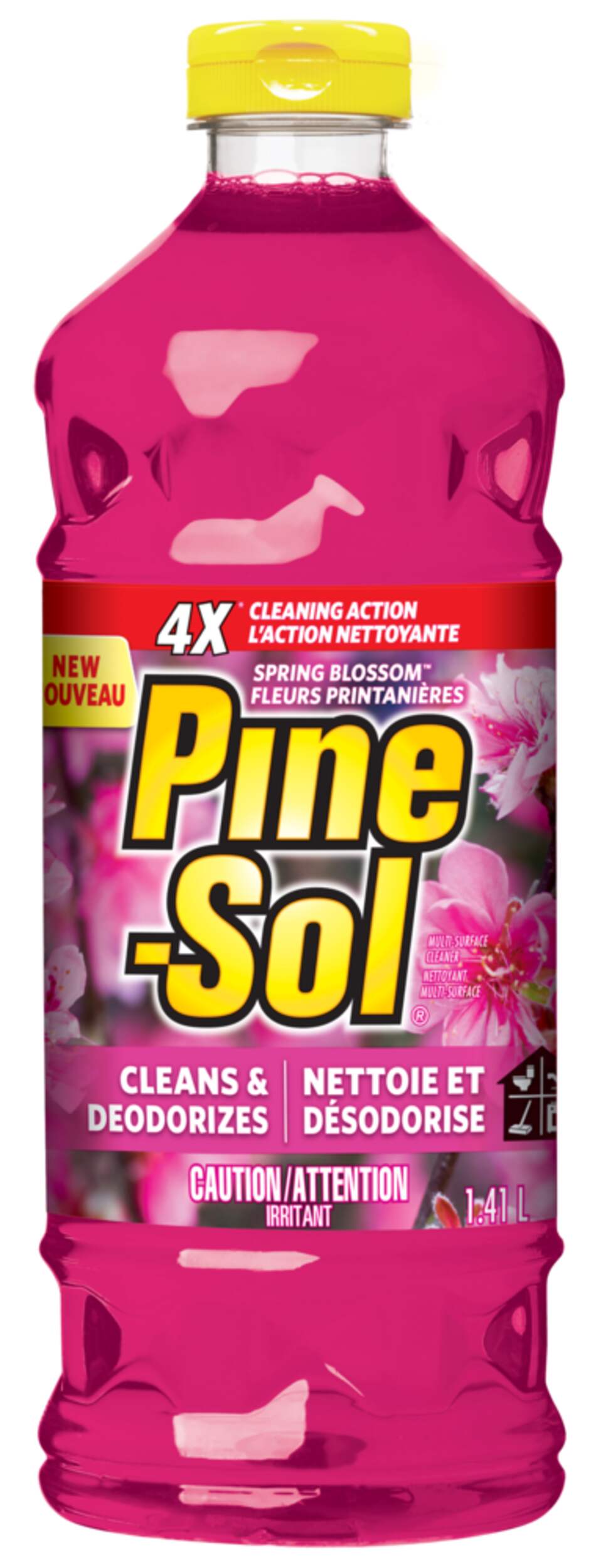 Pine-Sol Spring Blossom Multi-Surface Cleaner and Deodorizer, 1.4-L Front_Flat