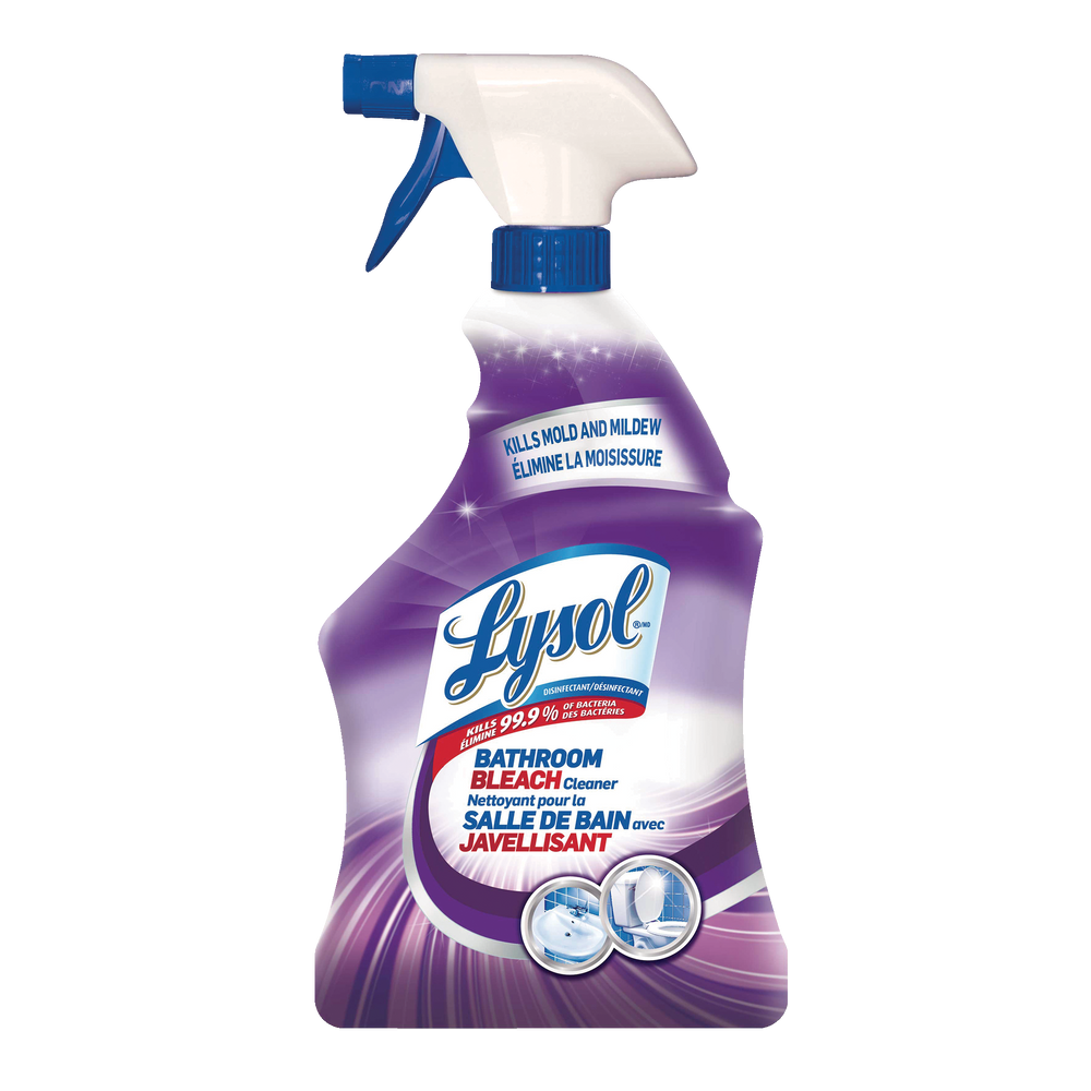 Lysol Disinfectant Mold And Mildew Bathroom Cleaner Spray With Bleach 950 Ml Canadian Tire 9190