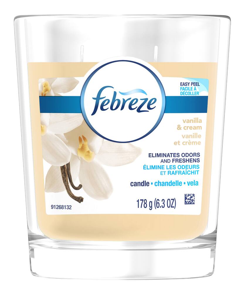 febreze vanilla candle