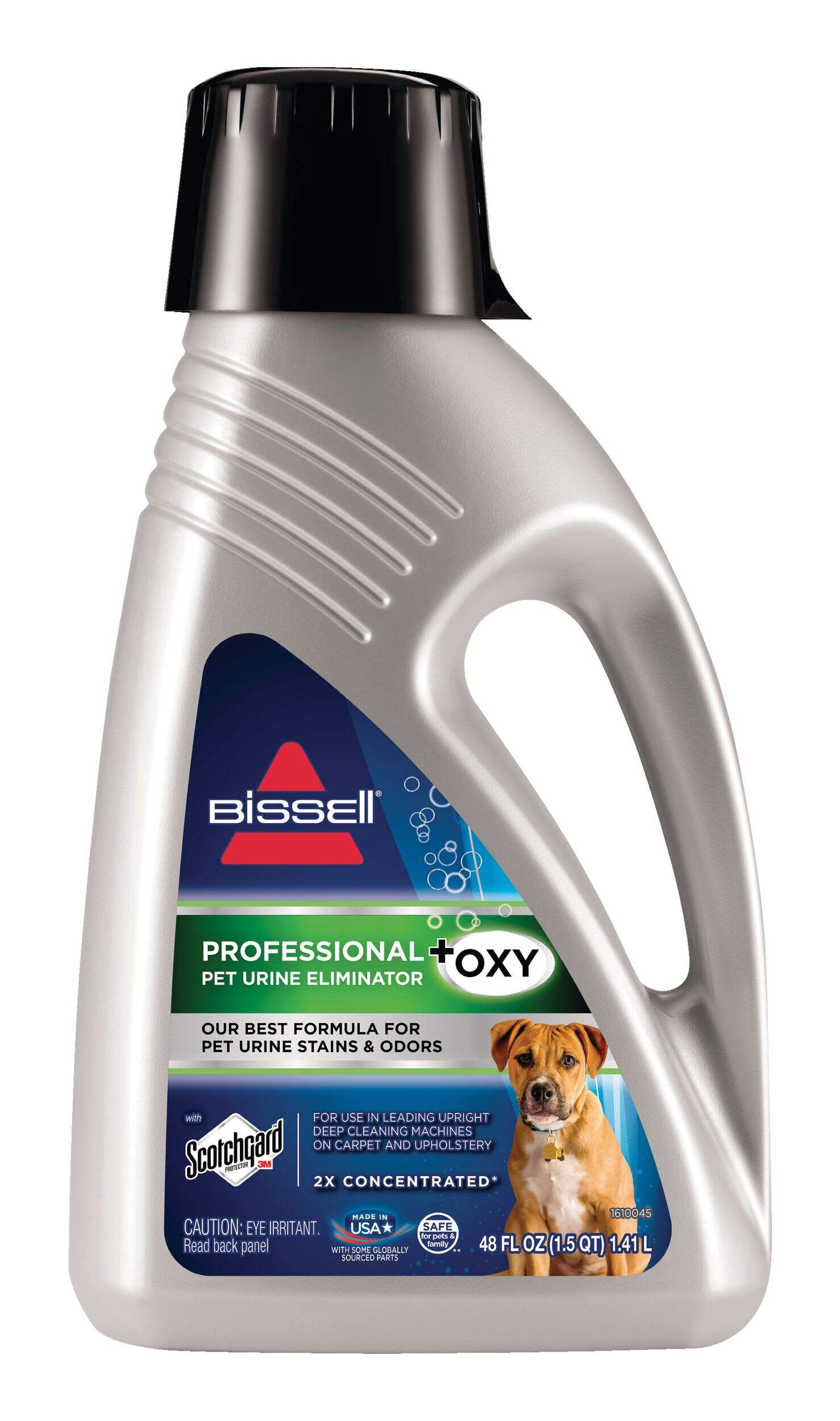 Éliminateur d'urine et de tâches concentré d'animaux Bissell 2X Professional, 1,41 L Front_Flat