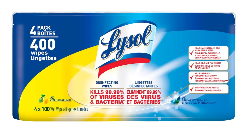 Lysol Wipes Spring Water Fall/Citrus, 4pk Canadian Tire
