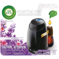 Air Wick Essential Mist Fragrance Oil Diffuser Kit, Lavender & Almond Blossom, Includes Diffuser, Refill and 3 Batteries Front_Flat