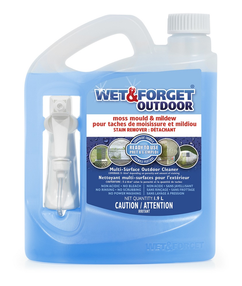 Wet & ReadyToUse MultiSurface Outdoor Cleaner, Moss, Mould