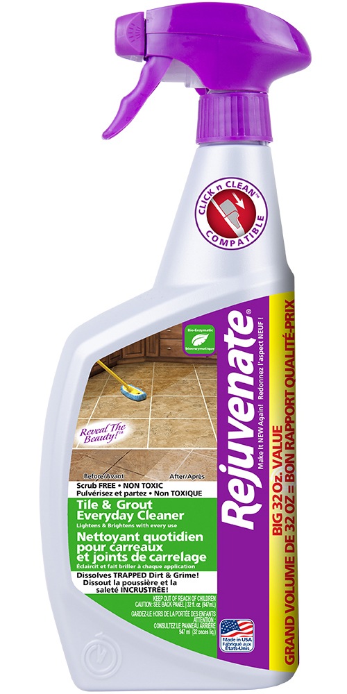Rejuvenate Tile & Grout Everyday Cleaner, Fragrance Free, 947mL