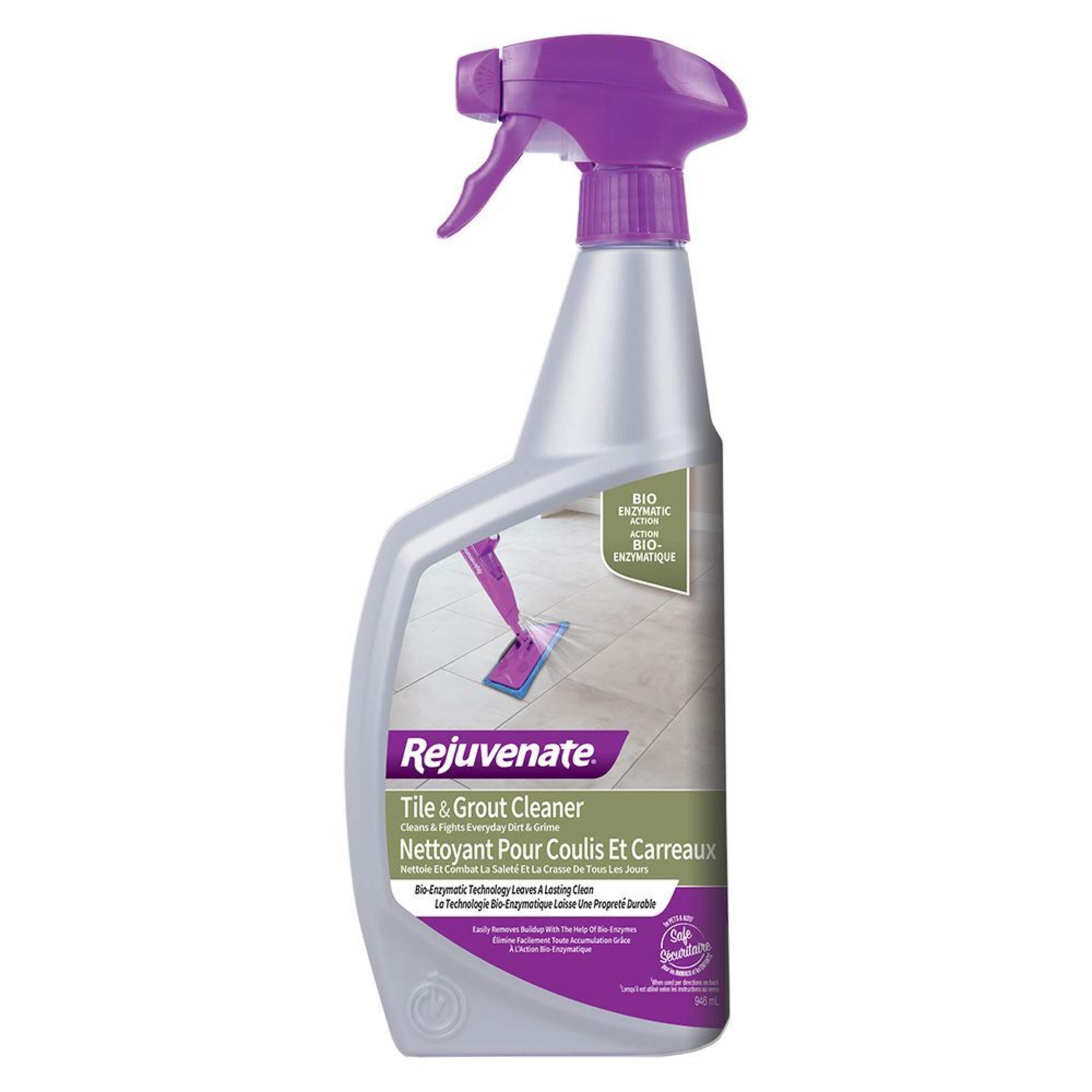 Rejuvenate Tile & Grout Everyday Cleaner, Fragrance Free, 947-mL Front_Flat