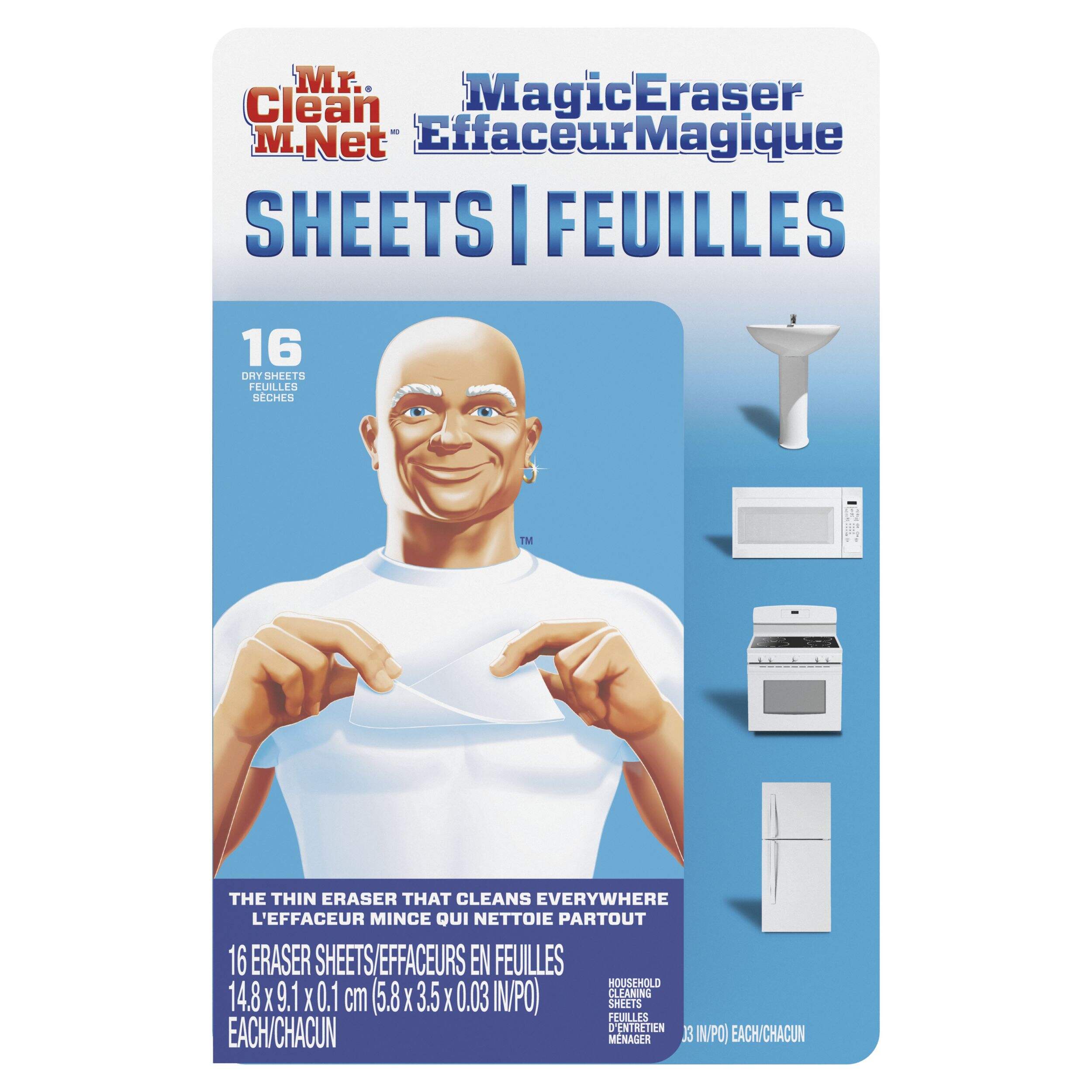 Mr. Clean Magic Eraser Cleaning Sheets, 16 count Front_Flat