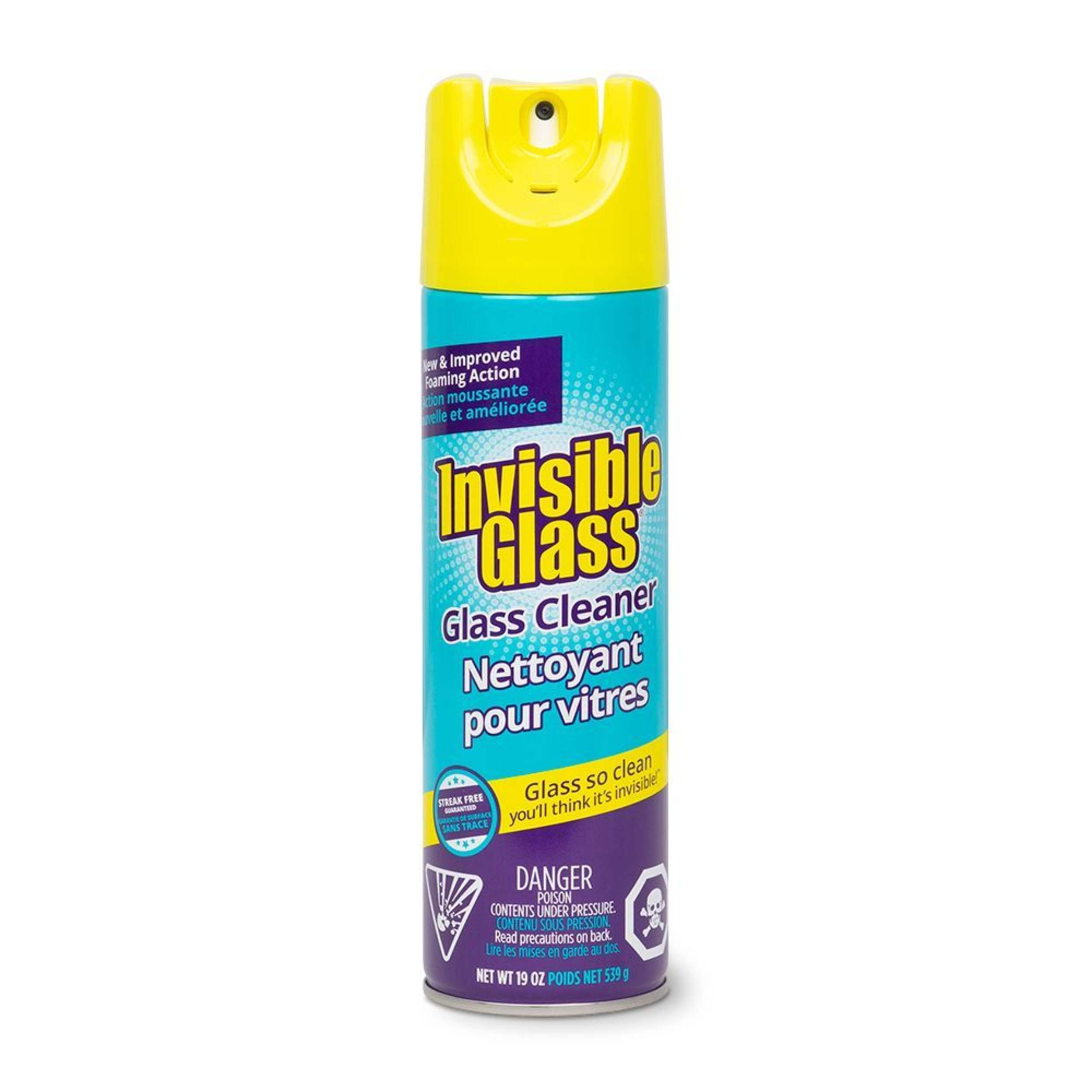 Invisible Glass Aerosol Foaming Glass Cleaner Spray, 539-g Front_Flat