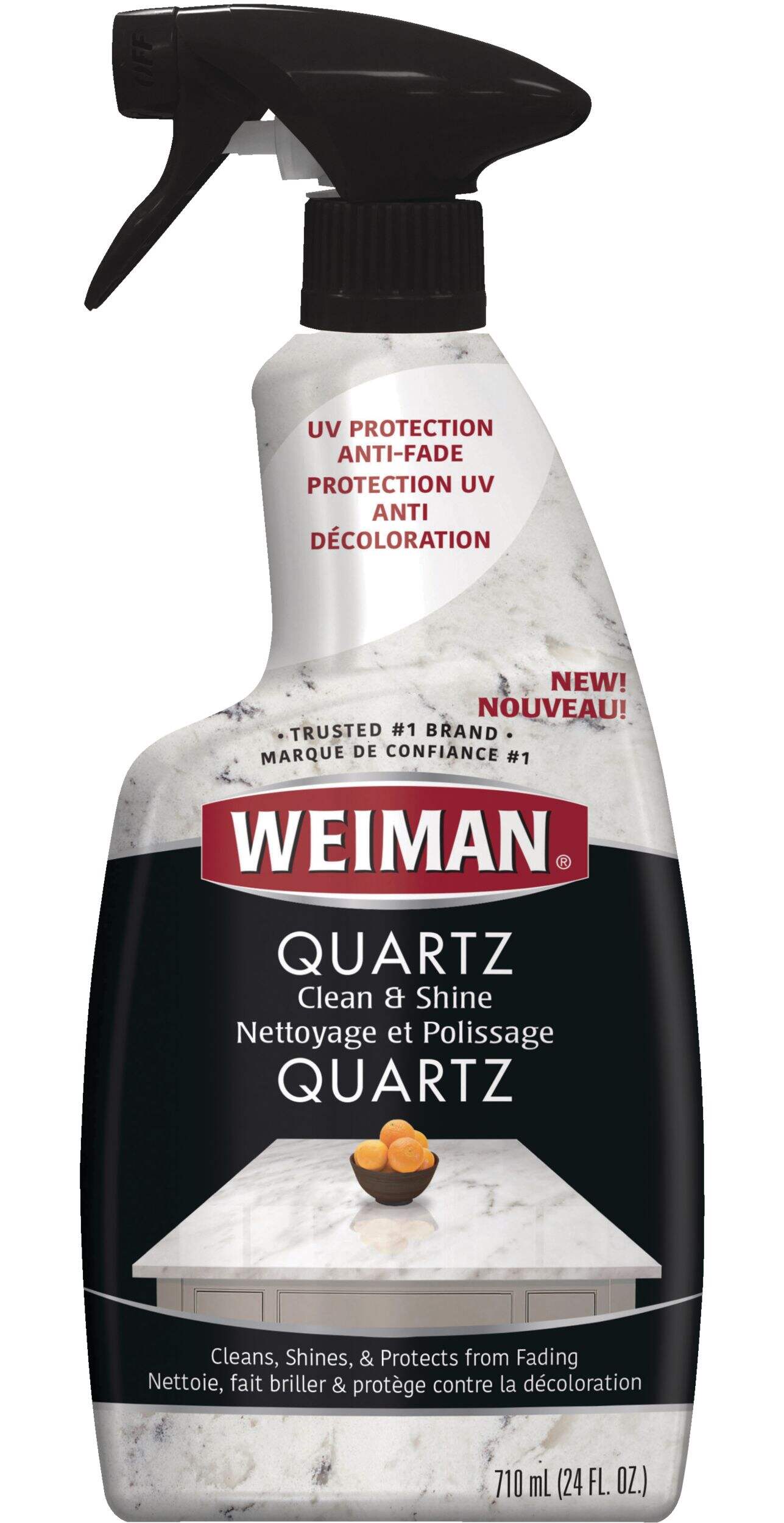 Weiman Quartz Countertop Cleaner and UV Protectant Spray, 710-mL Front_Flat