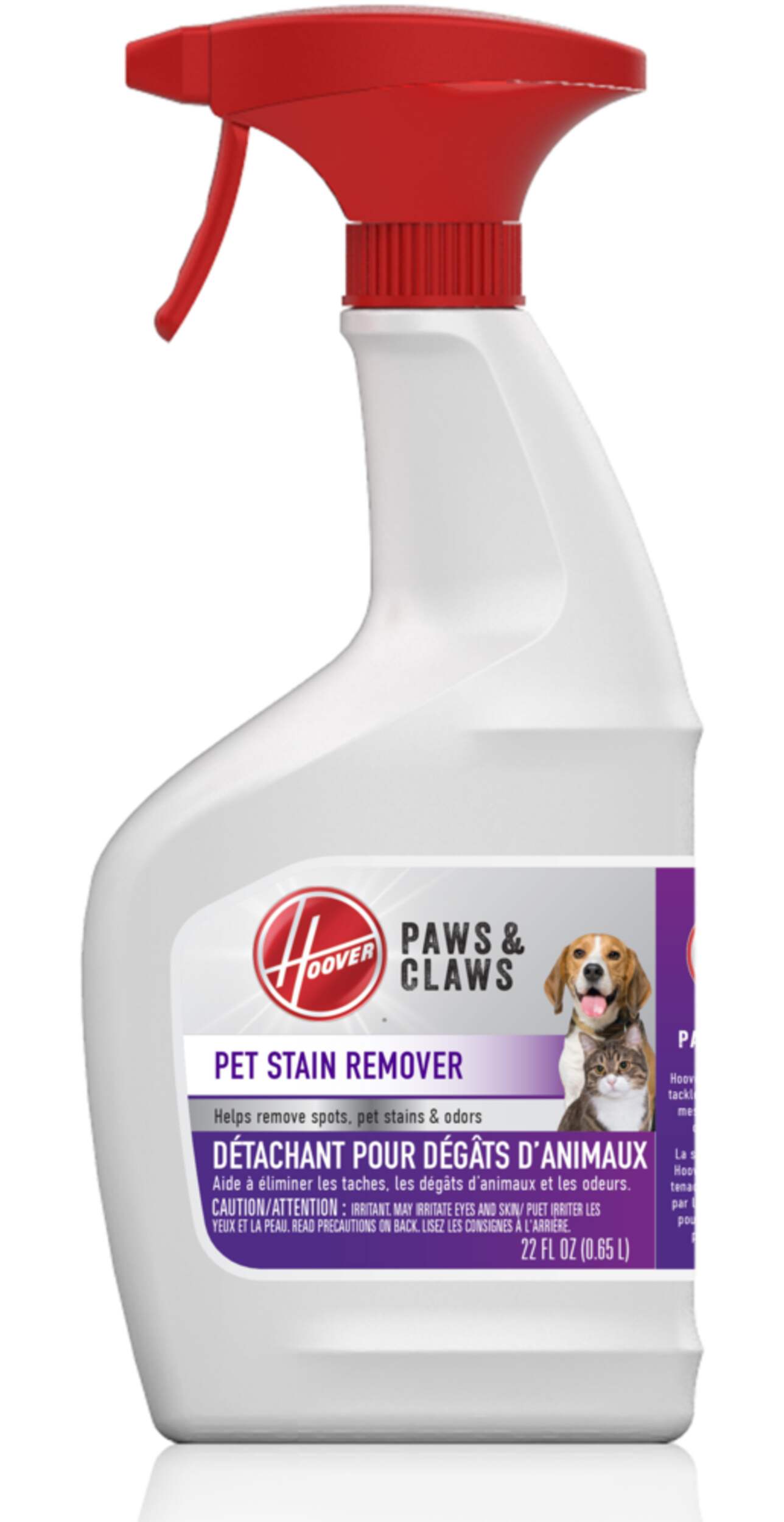 Détachant Hoover pour dégâts d'animaux, en vaporisateur, 650 mL Front_Flat