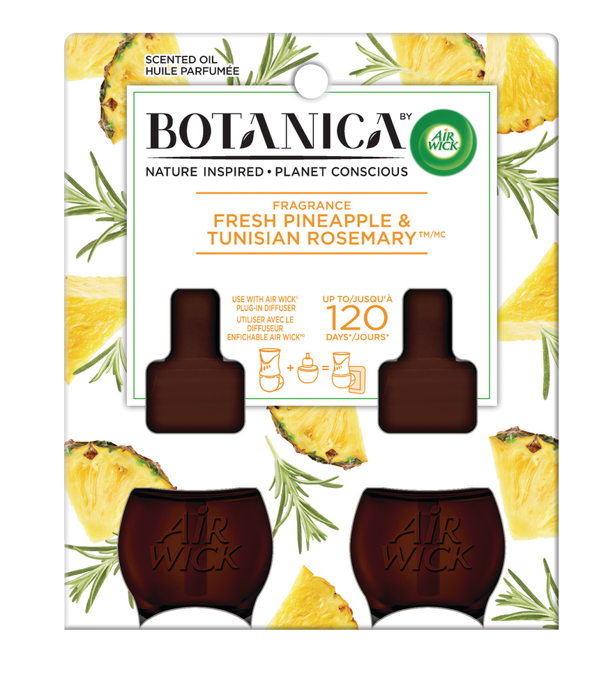 Botanica by Air Wick 2pk Scented Oil Air Freshener Refills, Pineapple