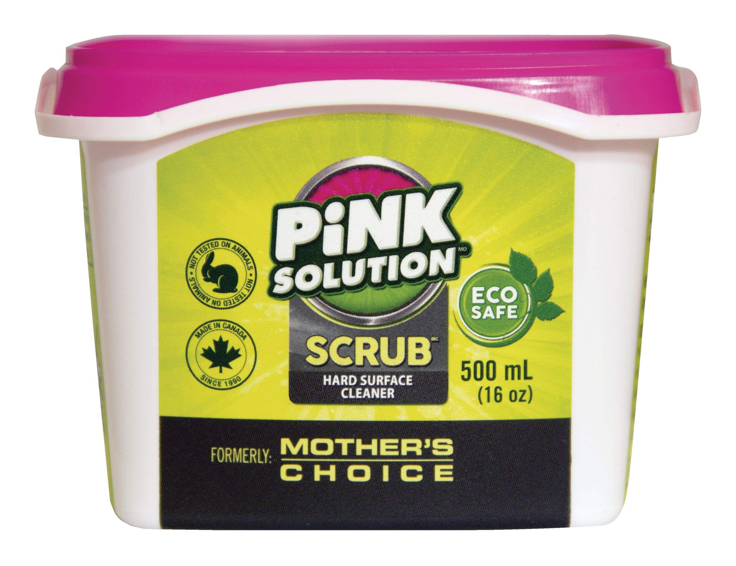 Pink Solution SCRUB Non-Toxic Hard Surface Cleaner, 500-g Front_Flat
