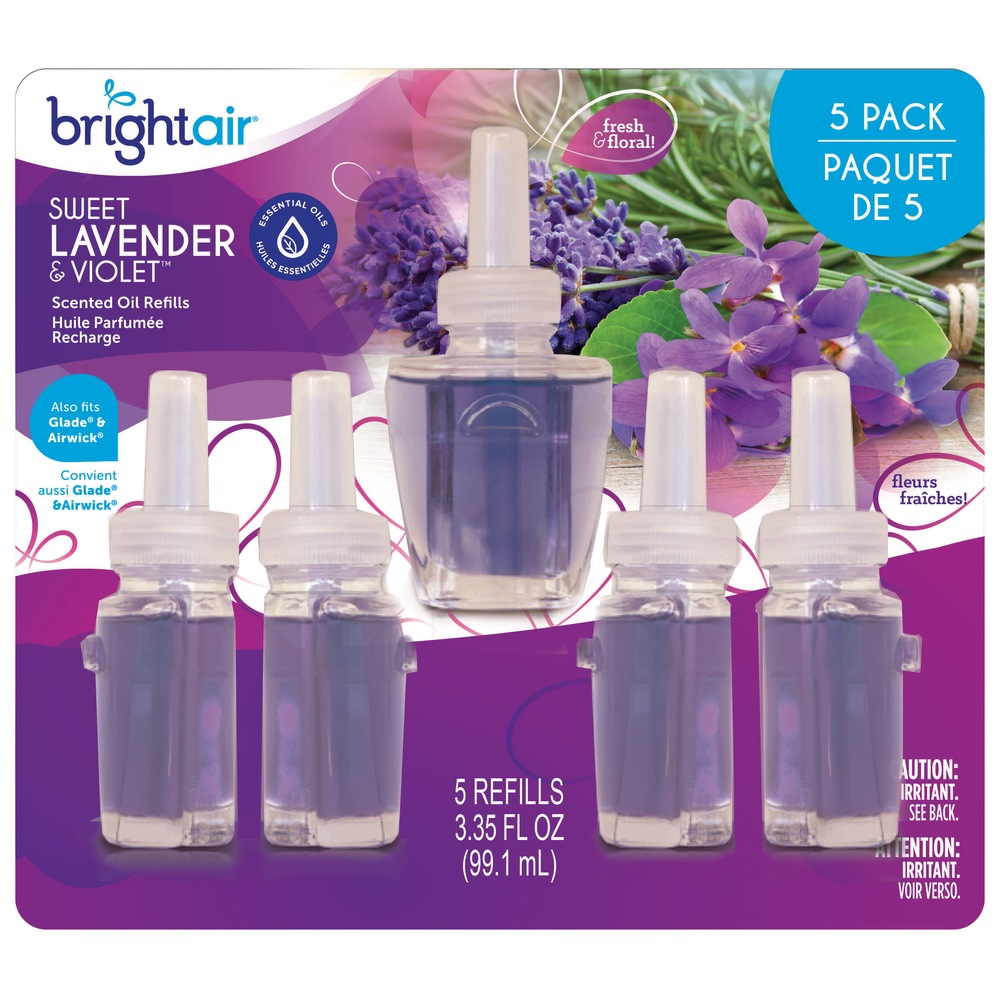 Bright Air 5pk Scented Oil Air Freshener Refills, Assorted Scents