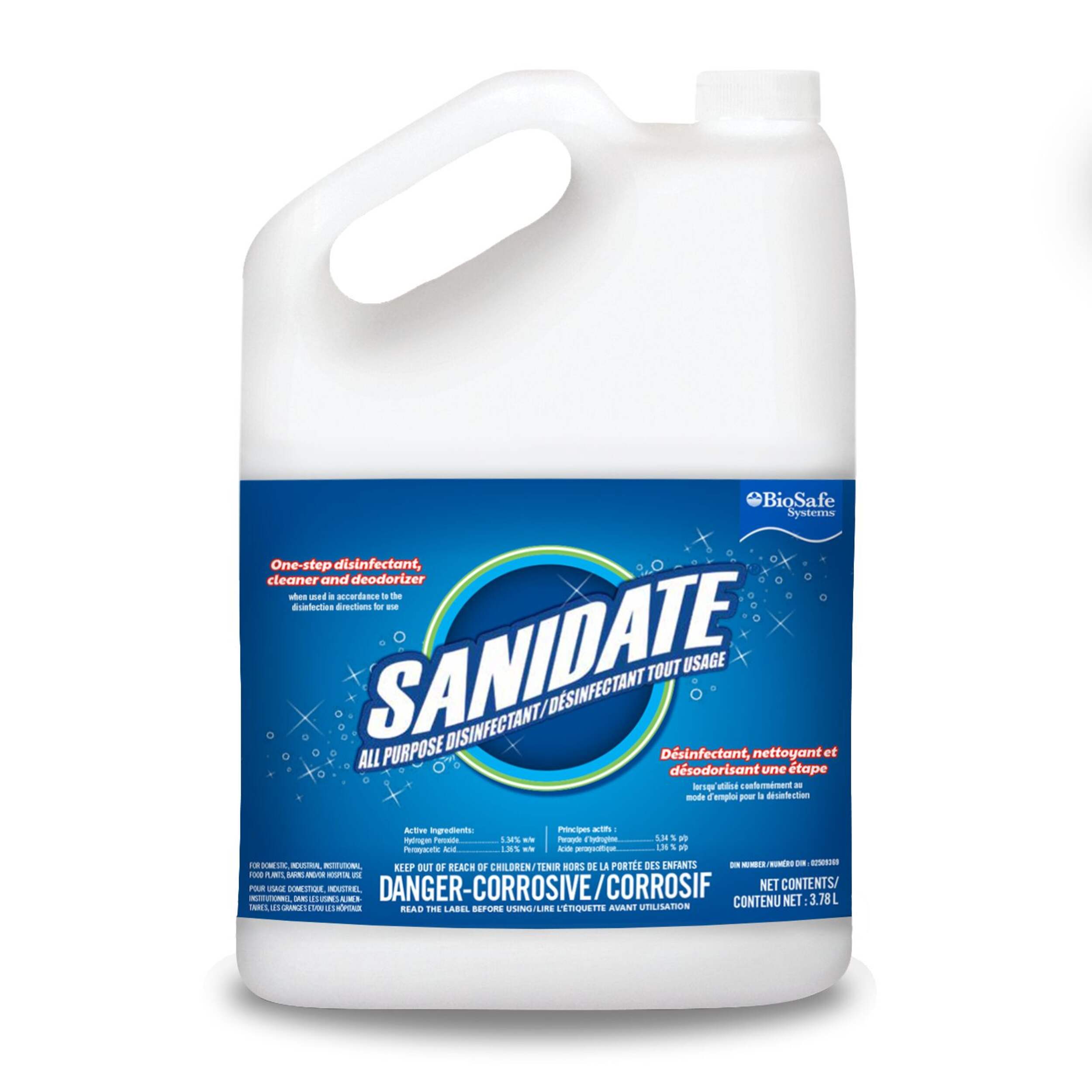 SaniDate All-Purpose Disinfectant Concentrate Cleaner & Deodorizer, 3.78-L Front_Flat