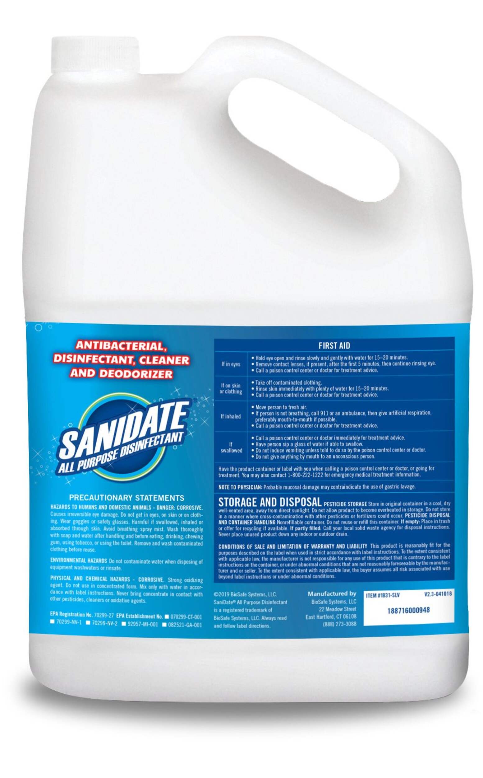 SaniDate AllPurpose Disinfectant Concentrate Cleaner & Deodorizer, 3.