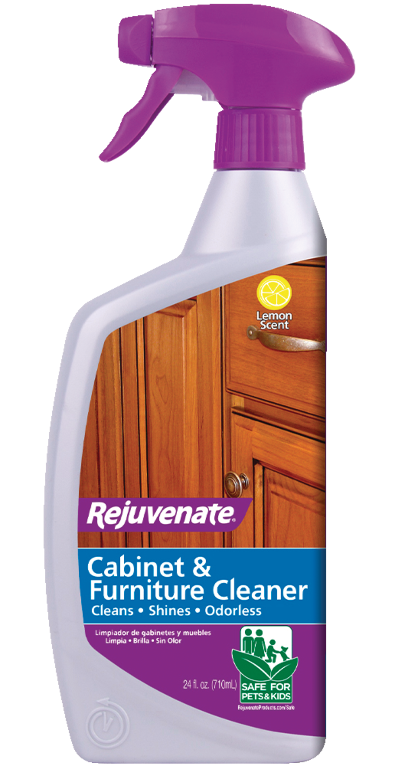 Rejuvenate Cabinet and Furniture Cleaner, Lemon Scent, 710-mL Front_Flat