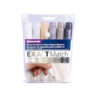 Rejuvenate Exact Match Wood Furniture & Floor Repair Markers, White-Grey, 6 Shades Front_Flat