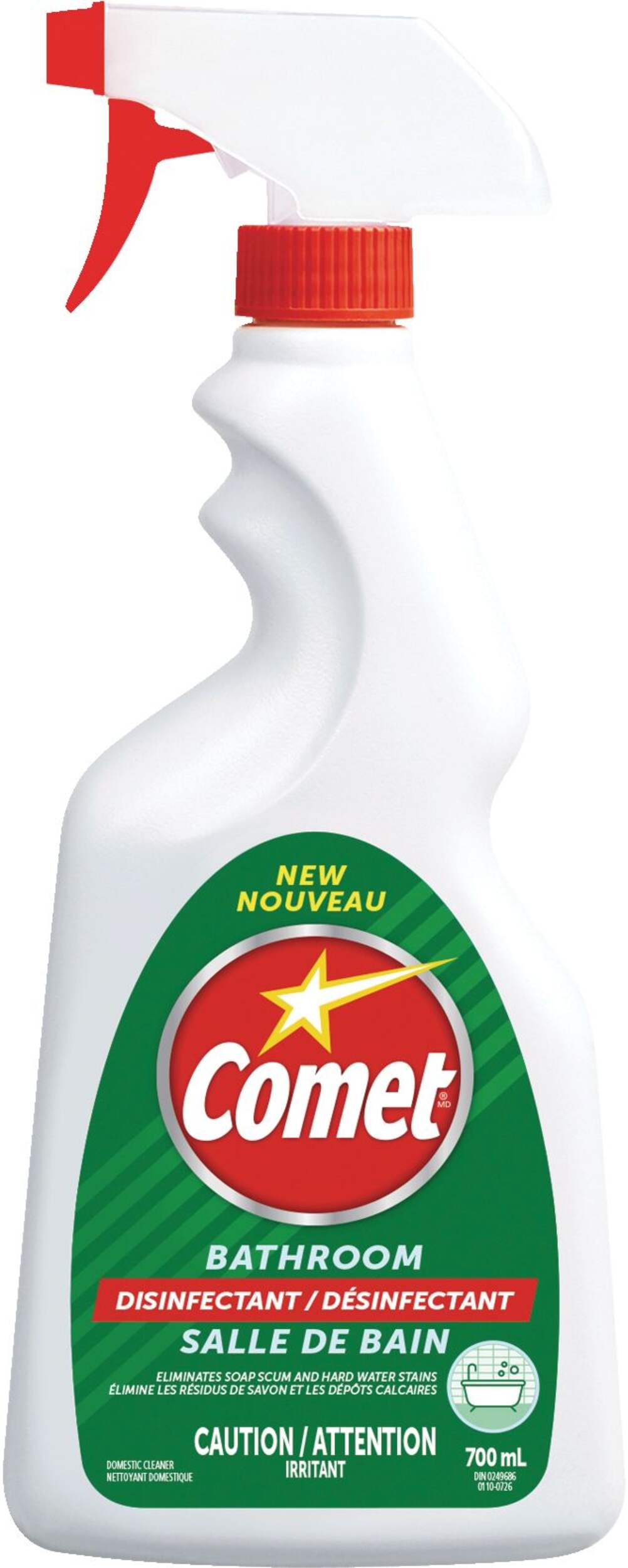 Comet Disinfectant Bathroom Cleaner Spray, 700mL Canadian Tire