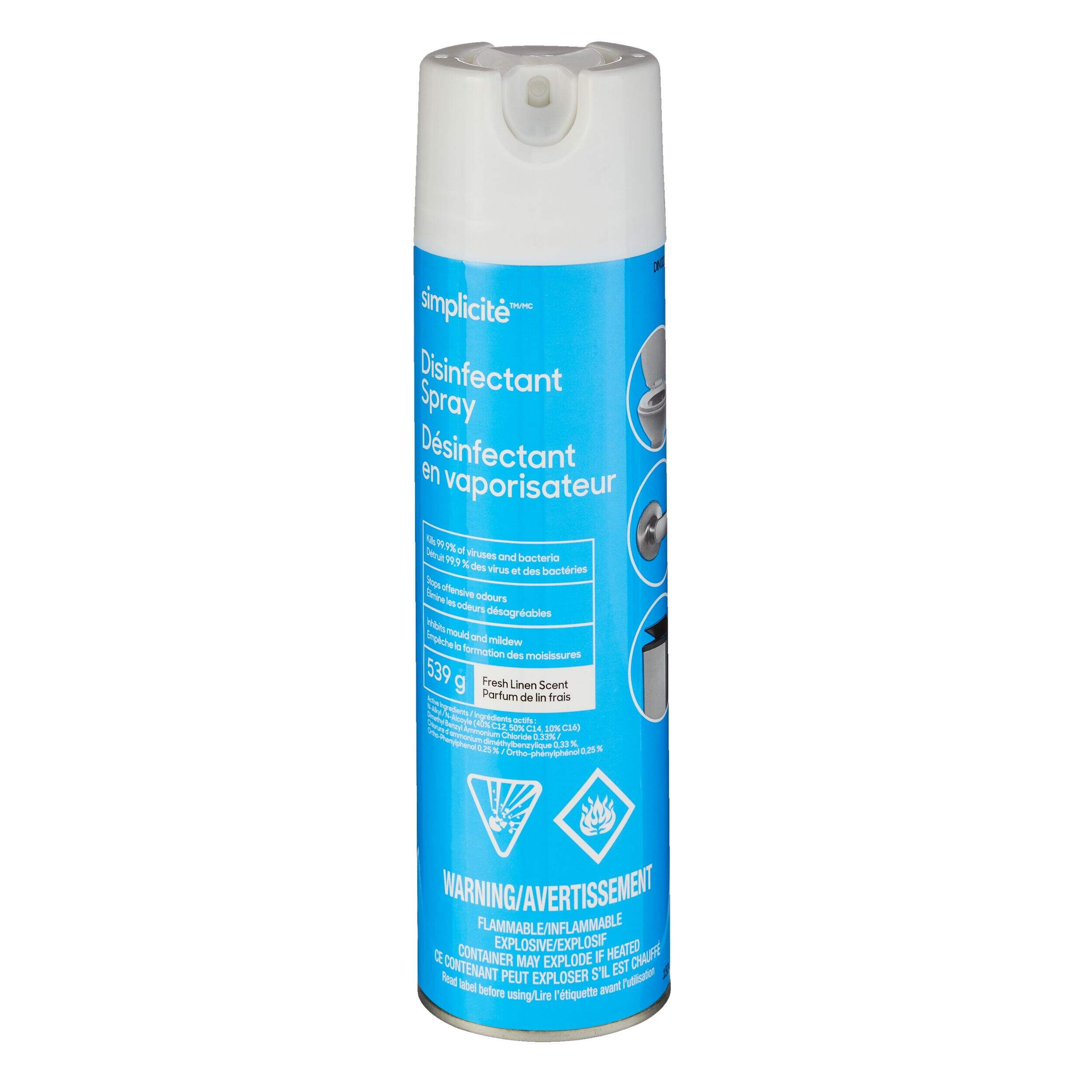 Simplicite Disinfectant Spray, 539-g, Scented Front_Flat