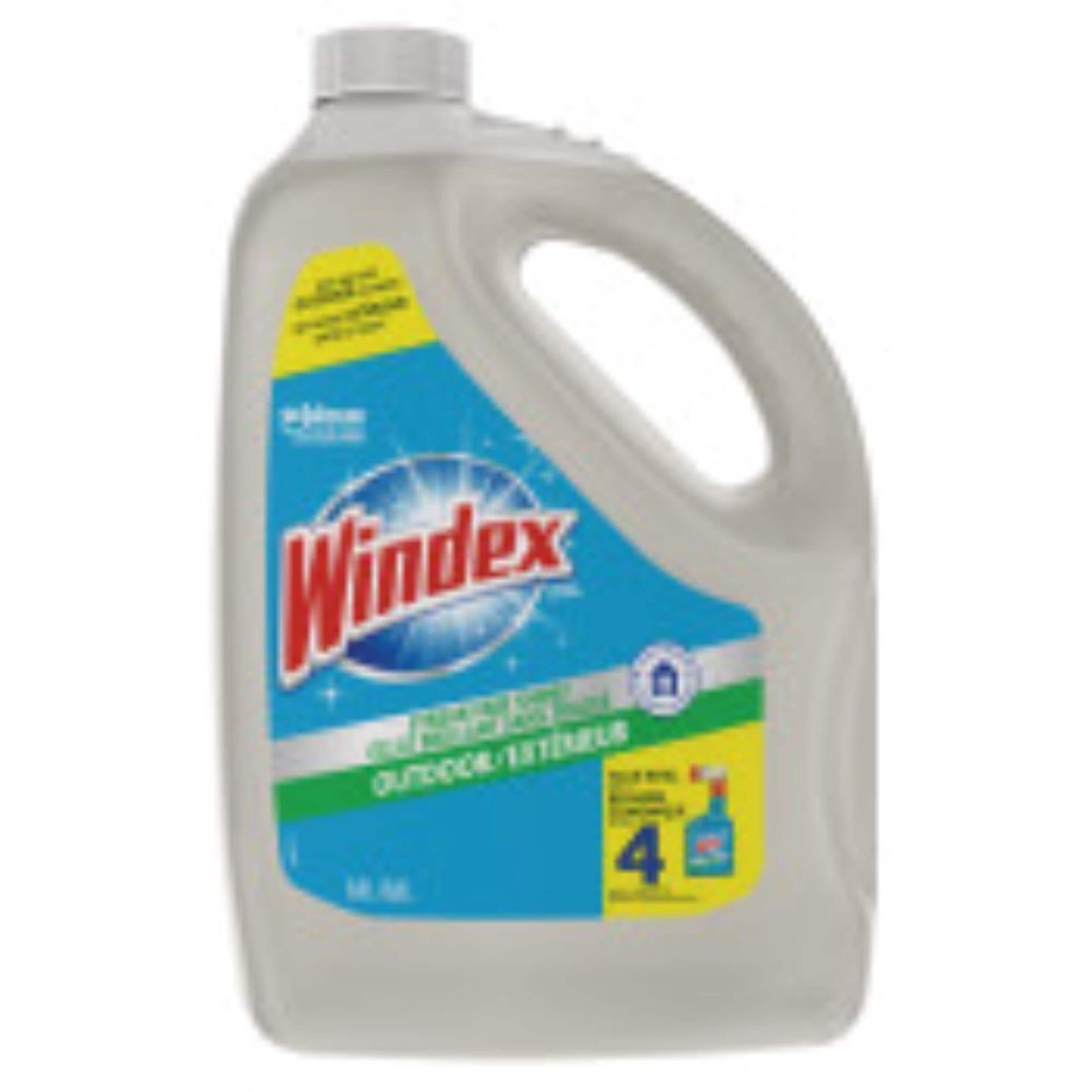 Windex Outdoor Multi-Surface Concentrated Glass and Window Cleaner Refill, 3.8-L Front_Flat