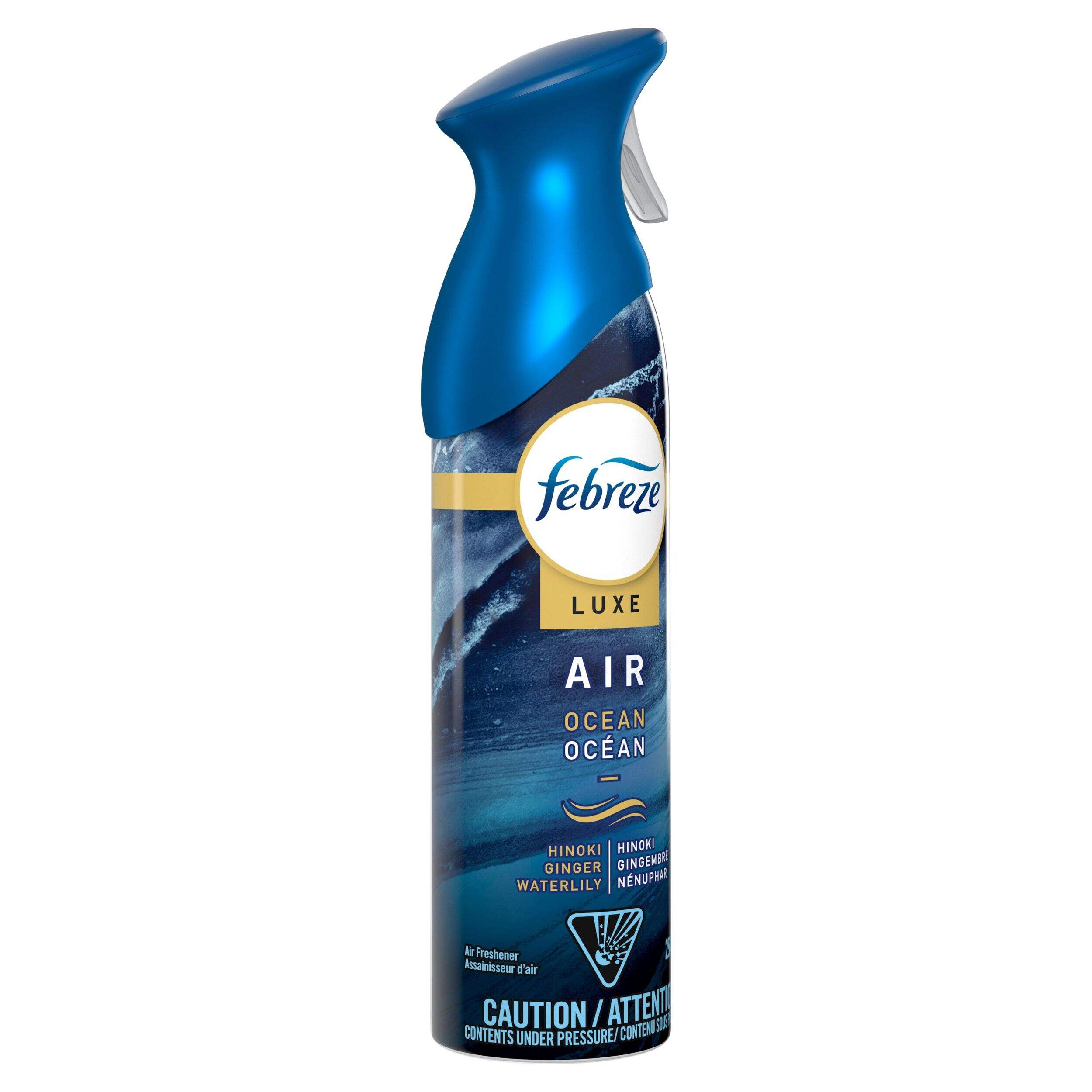 Febreze Air Effects Ocean Scent Air Freshener, 250 g Can Front_Angled_Right