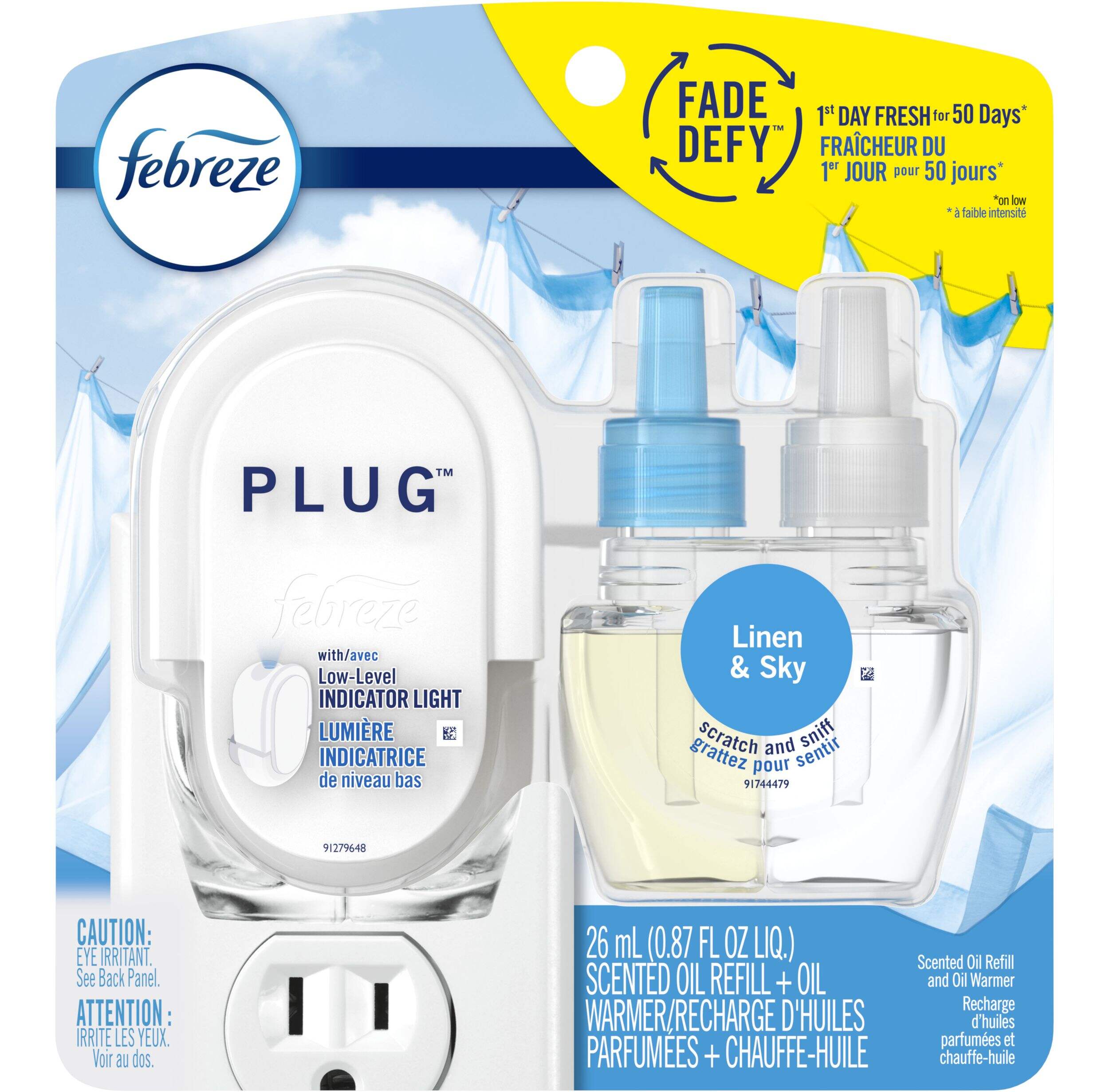 Febreze Scented Oil Air Freshener Kit, Includes PlugIn Warmer and